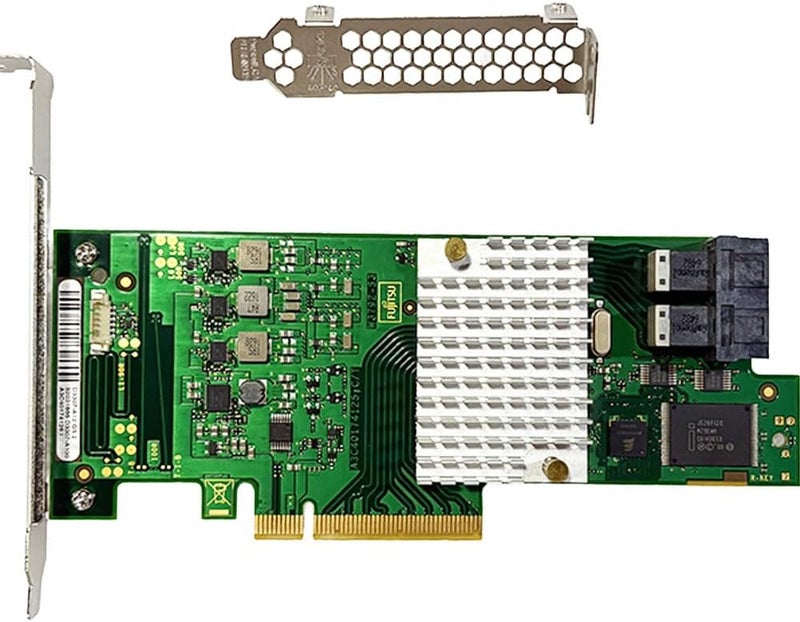 LAMPAN بطاقة SAS HBA متوافقة مع LSI 9300-8i وضع IT وبطاقة توسيع PCIe SATA D3307، 8 منافذ 12Gbps PCIe 3.0، دعم موسع SAS، وحدة تحكم HBA مع 2X كابلات SFF-8643 إلى 4X SATA لـ TrueNAS unRAID - Image 2